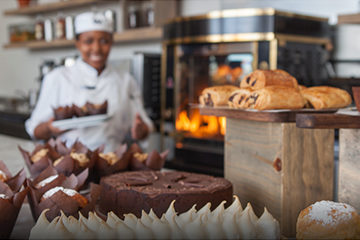 Bakery cake and pastries